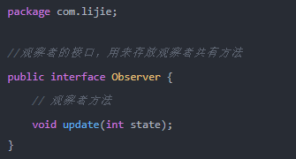 代碼實(shí)現(xiàn)觀察者模式1